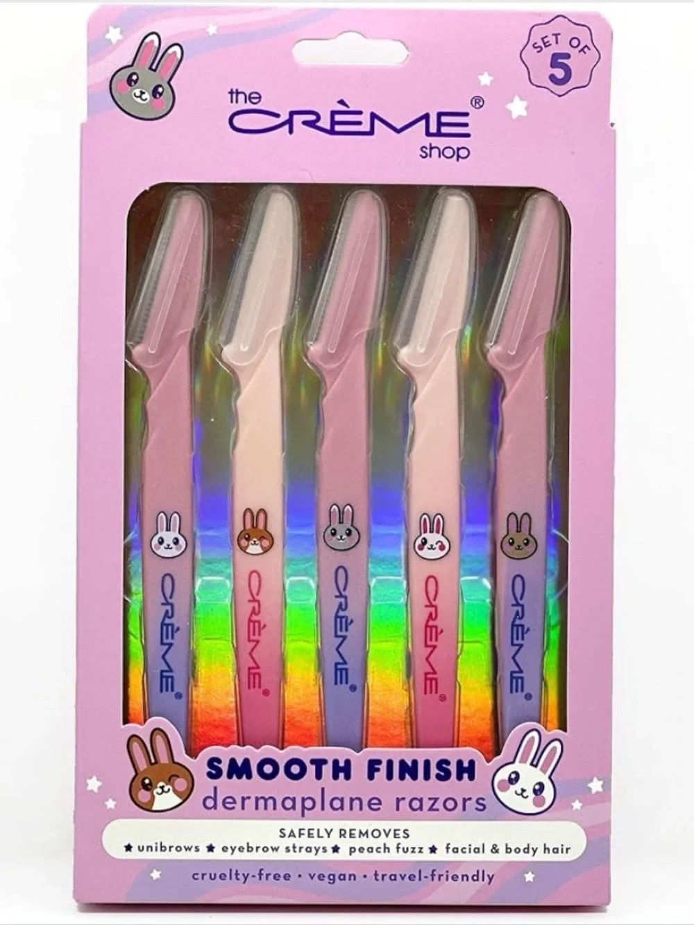 💜 The Creme Shop Korean Skincare, Dermaplane Razor, Pack of 5